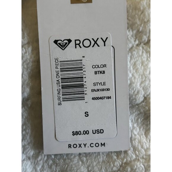 Roxy Starry Lowback One Piece Navy And White Swimsuit Size Small NWT - Picture 7 of 7